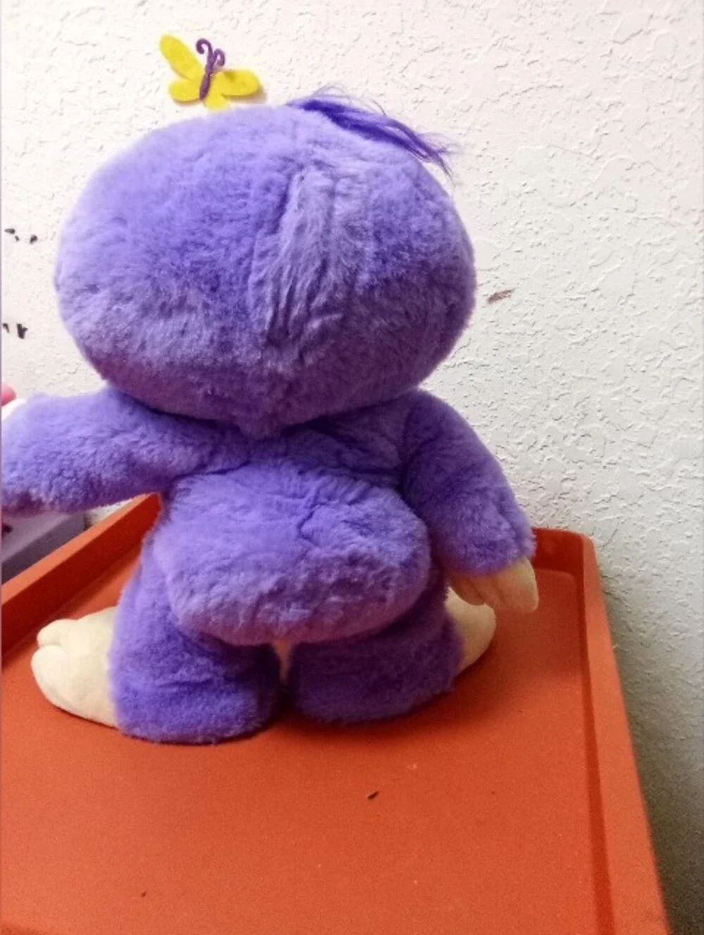 Plush Purple Sloth Bird Toy - Soft Purple Pet Plush
